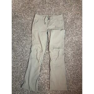 Prana Women's Size 2 Beige Outdoor Hiking Cargo‎ Pants Regular Inseam